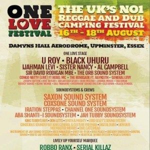 flyer OneLove festival 2013